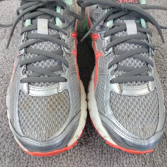 Asics Gel Flux 2 Womens Size 9.5 Running Shoes Low Top Gray Pink Trainers - Picture 4 of 12